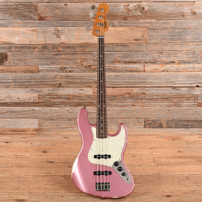 Fender Jazz Bass Flea neck w/MJT body Burgundy Mist Bass Guitars
