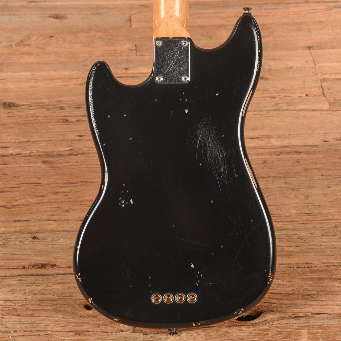 Fender Justin Meldal-Johnsen Road Worn Signature Mustang Bass Black 2017 Bass Guitars
