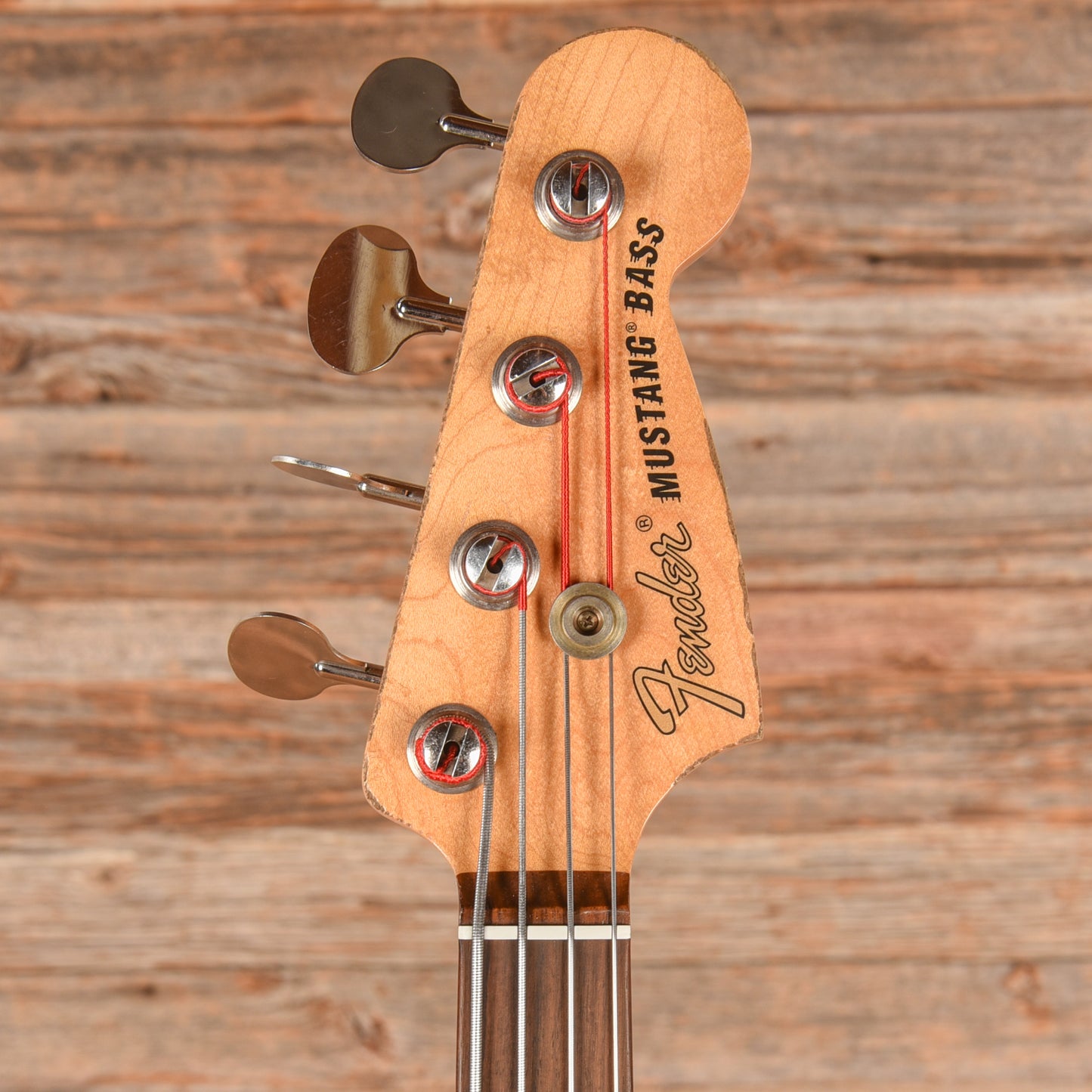 Fender Justin Meldal-Johnsen Road Worn Signature Mustang Bass Black 2017 Bass Guitars