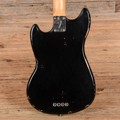 Fender Justin Meldal Johnson Road Worn Signature Mustang Bass Black 2023 Bass Guitars