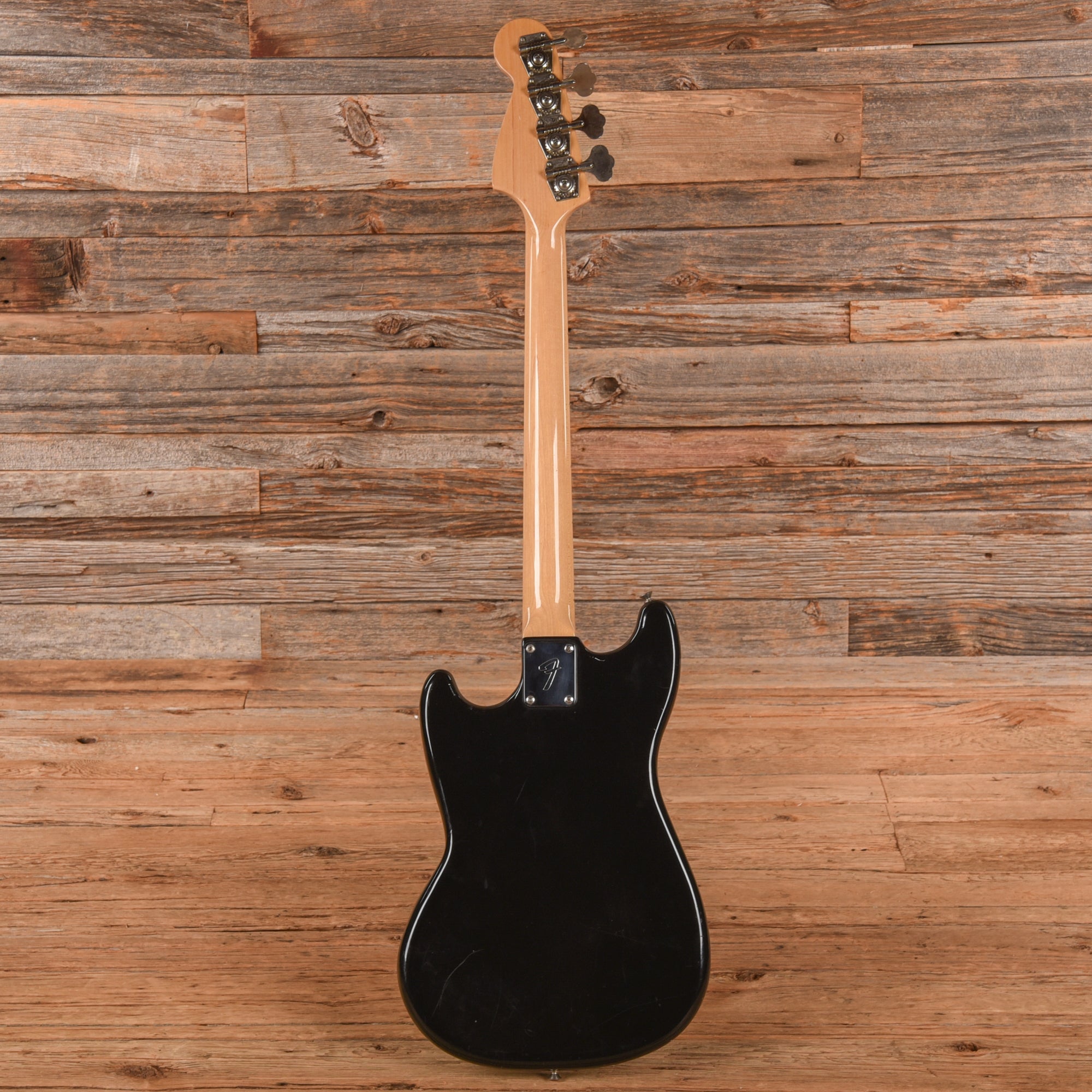Fender Musicmaster Bass Black 1982 Bass Guitars