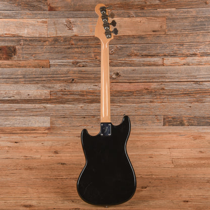 Fender Musicmaster Bass Black 1982 Bass Guitars