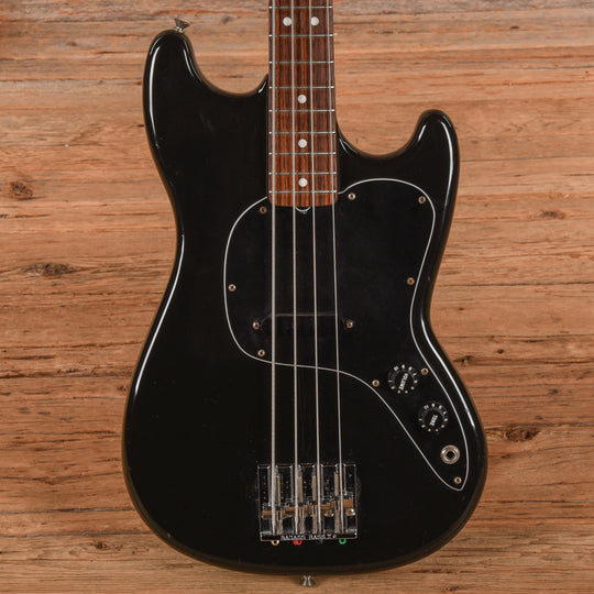 Fender Musicmaster Bass Black 1982 Bass Guitars