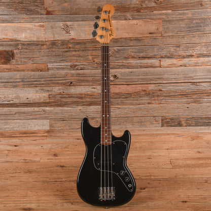 Fender Musicmaster Bass Black 1982 Bass Guitars