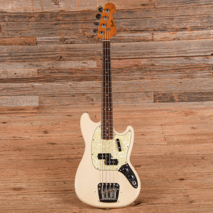 Fender Mustang Bass White 1966 Bass Guitars