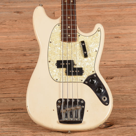 Fender Mustang Bass White 1966 Bass Guitars