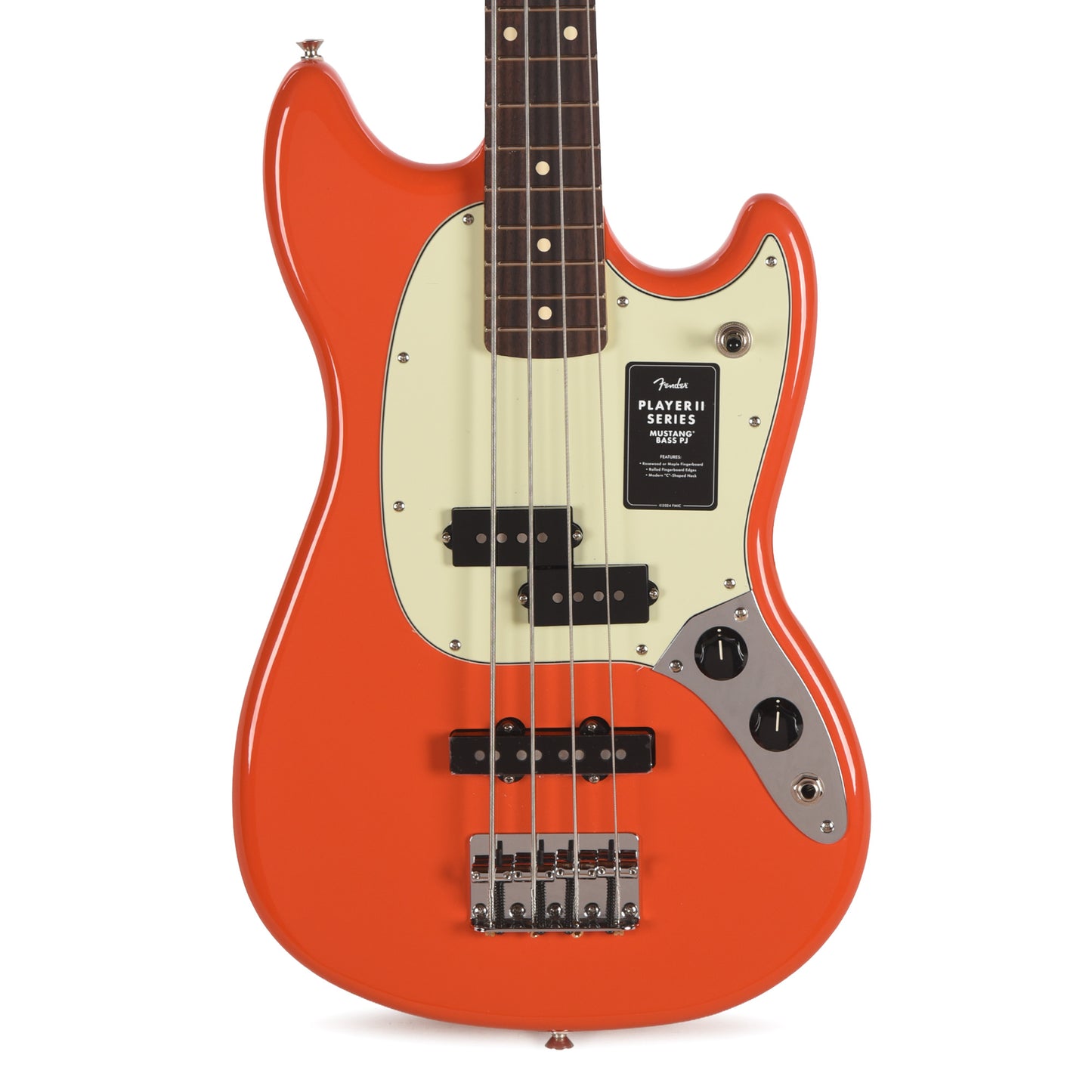 Fender Player II Mustang Bass PJ Rallye Orange Bass Guitars