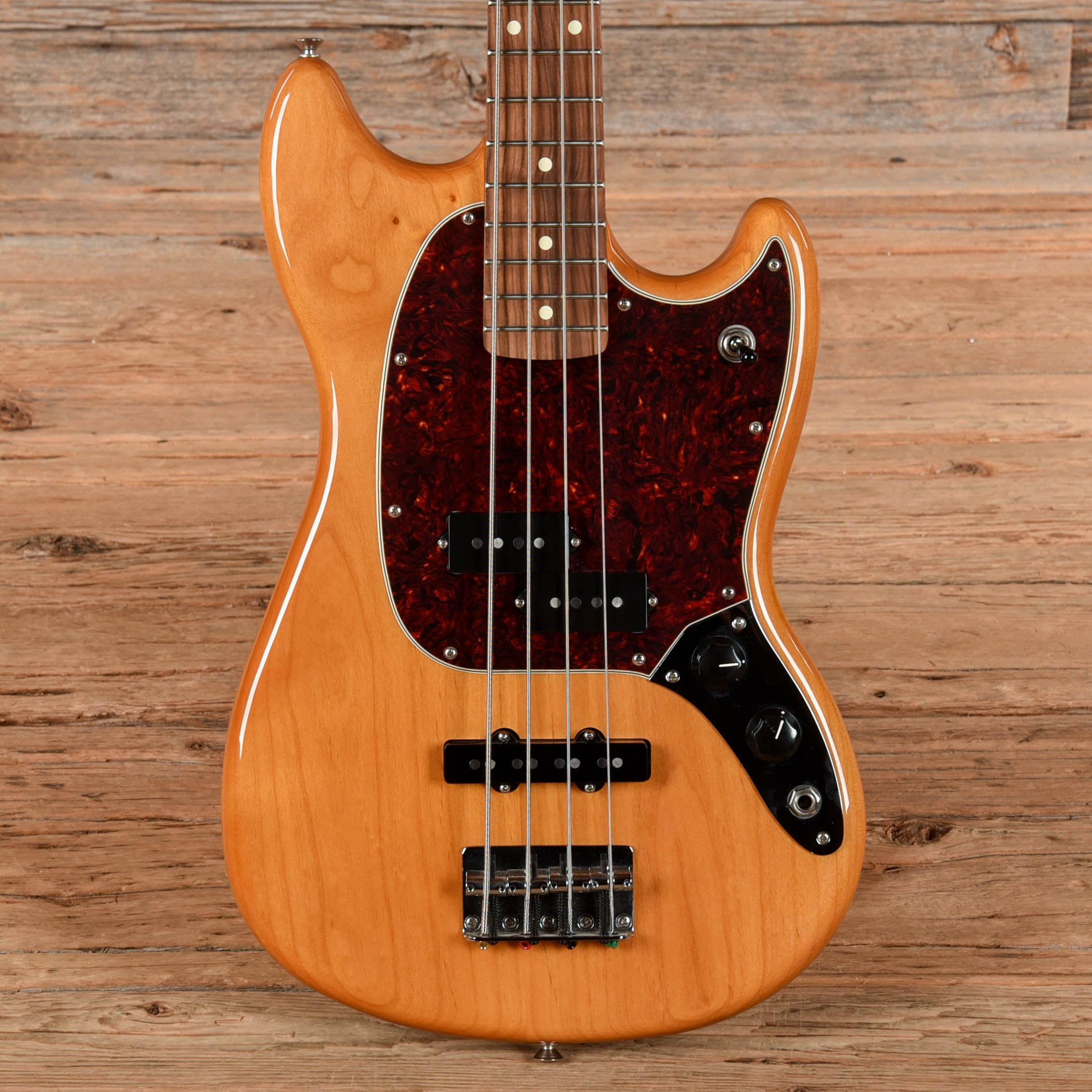 Fender Player Mustang PJ Aged Natural 2021 Bass Guitars
