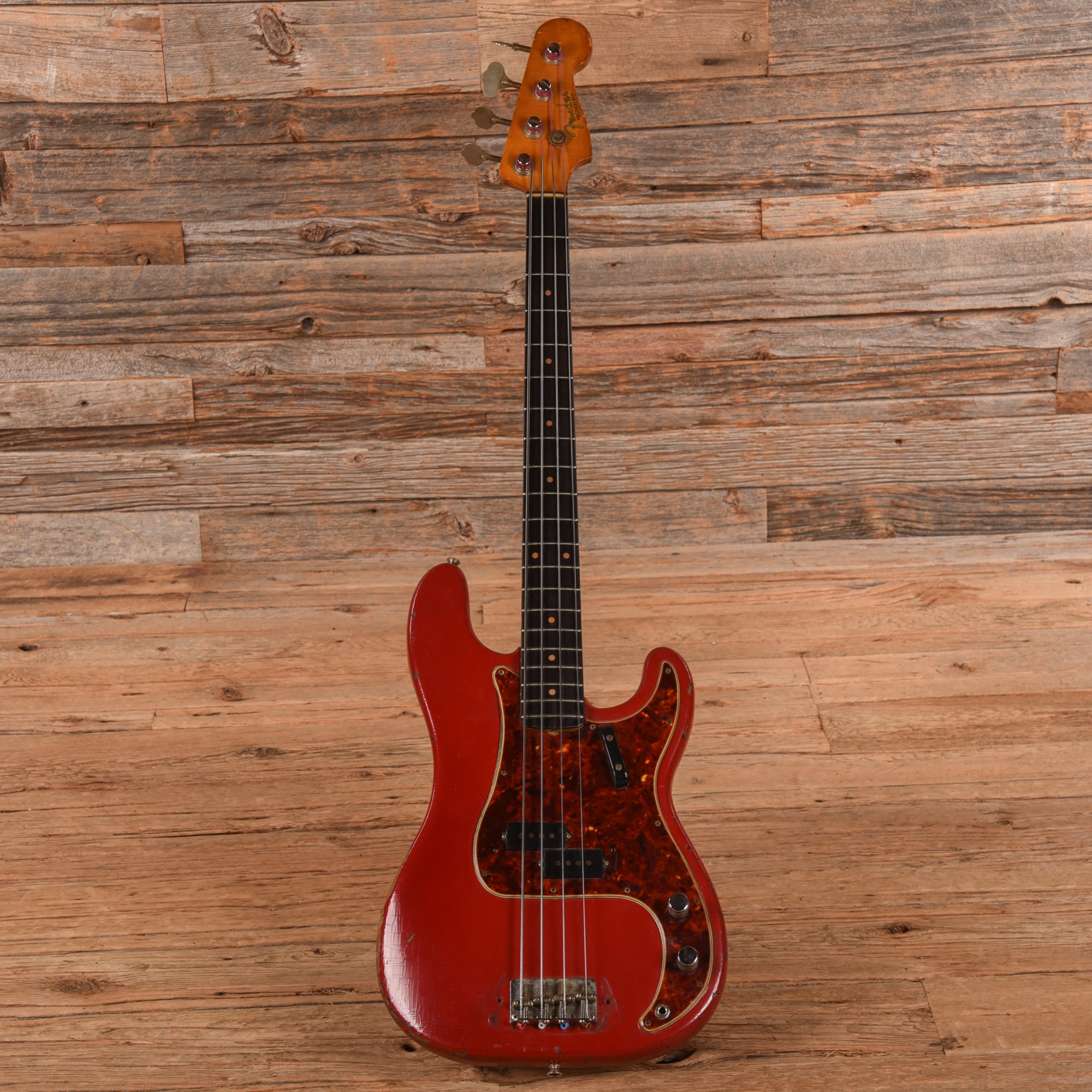 Fender Precision Bass Dakota Red Refin 1963 – Chicago Music Exchange
