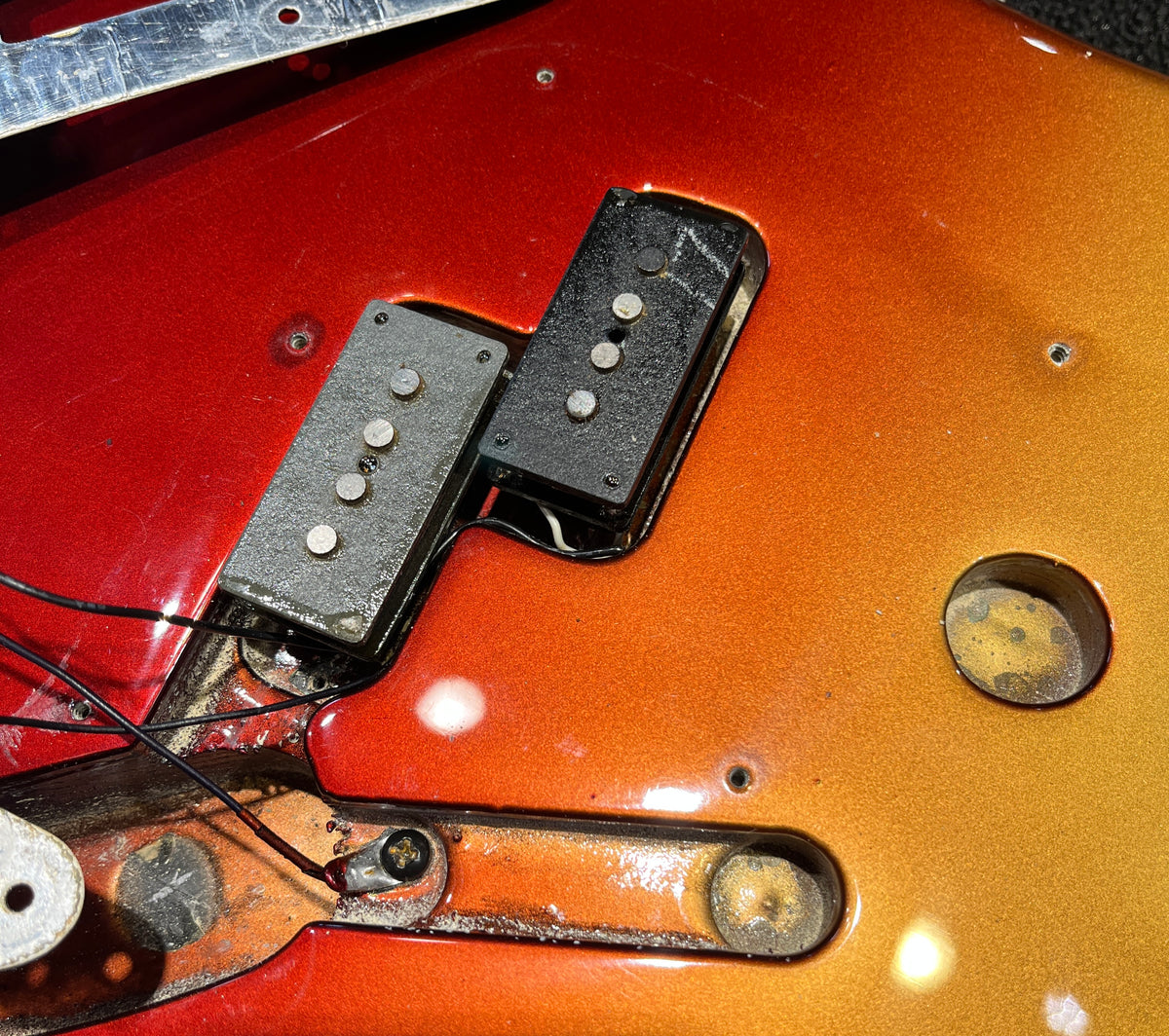 Fender Precision Bass Stratoburst Bronze 1982 Bass Guitars