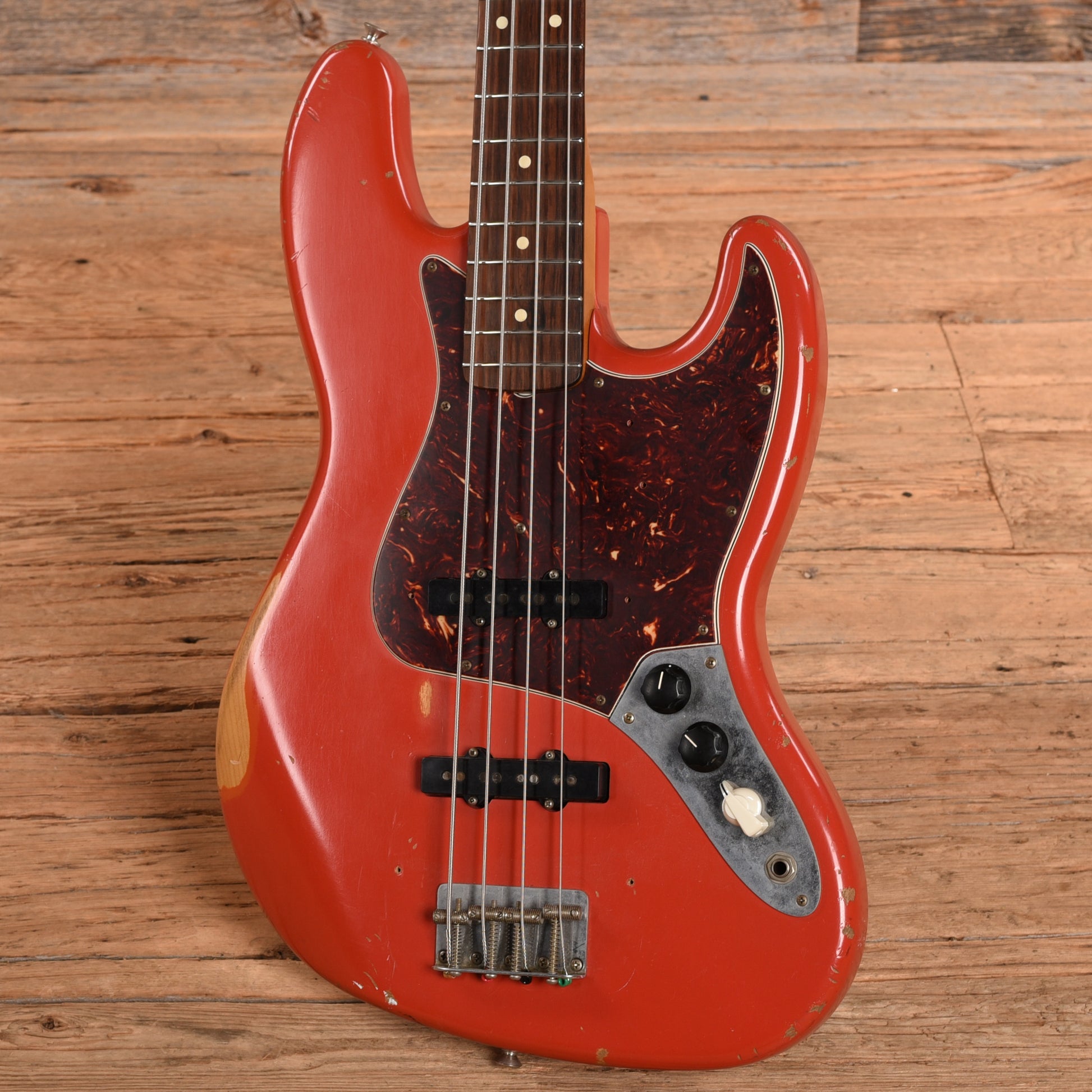 Fender Road Worn '60s Jazz Bass Fiesta Red 2009 Bass Guitars