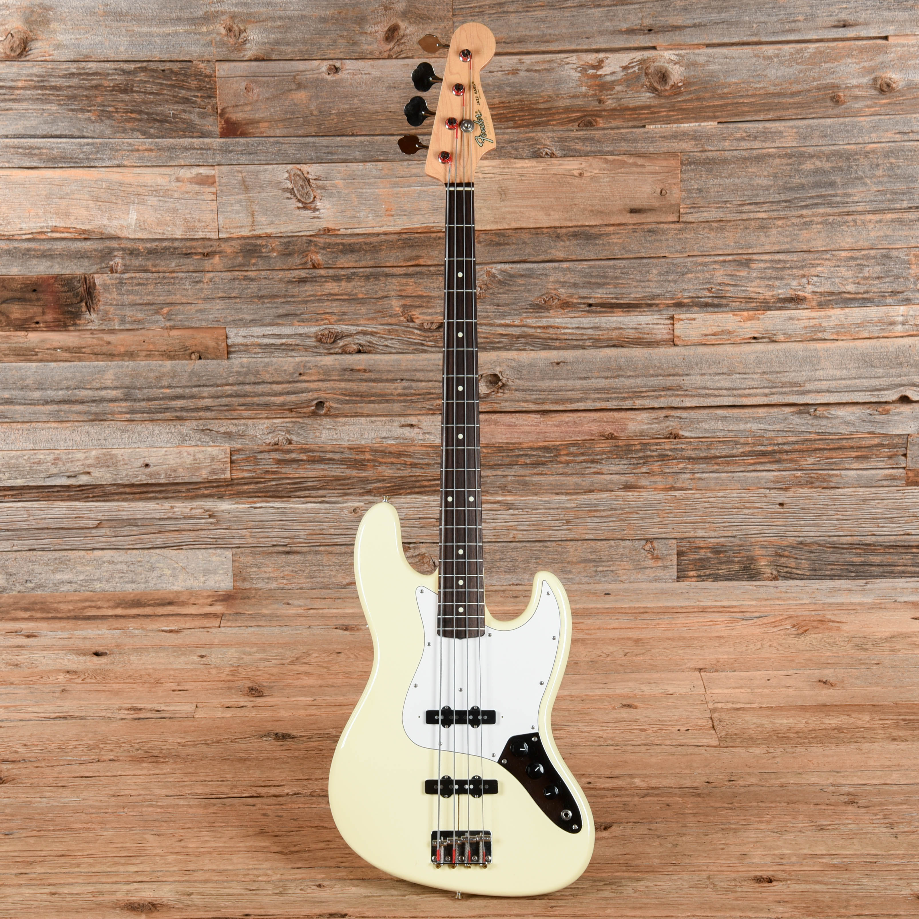 Fender Standard Jazz Bass MIJ Olympic White 1987 Bass Guitars