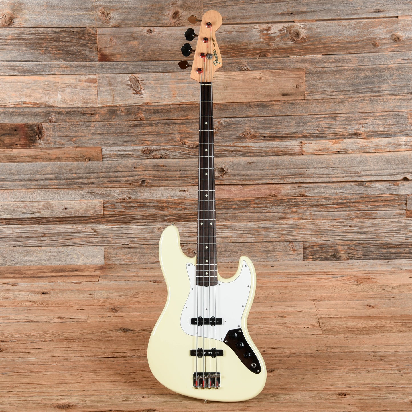 Fender Standard Jazz Bass MIJ Olympic White 1987 Bass Guitars