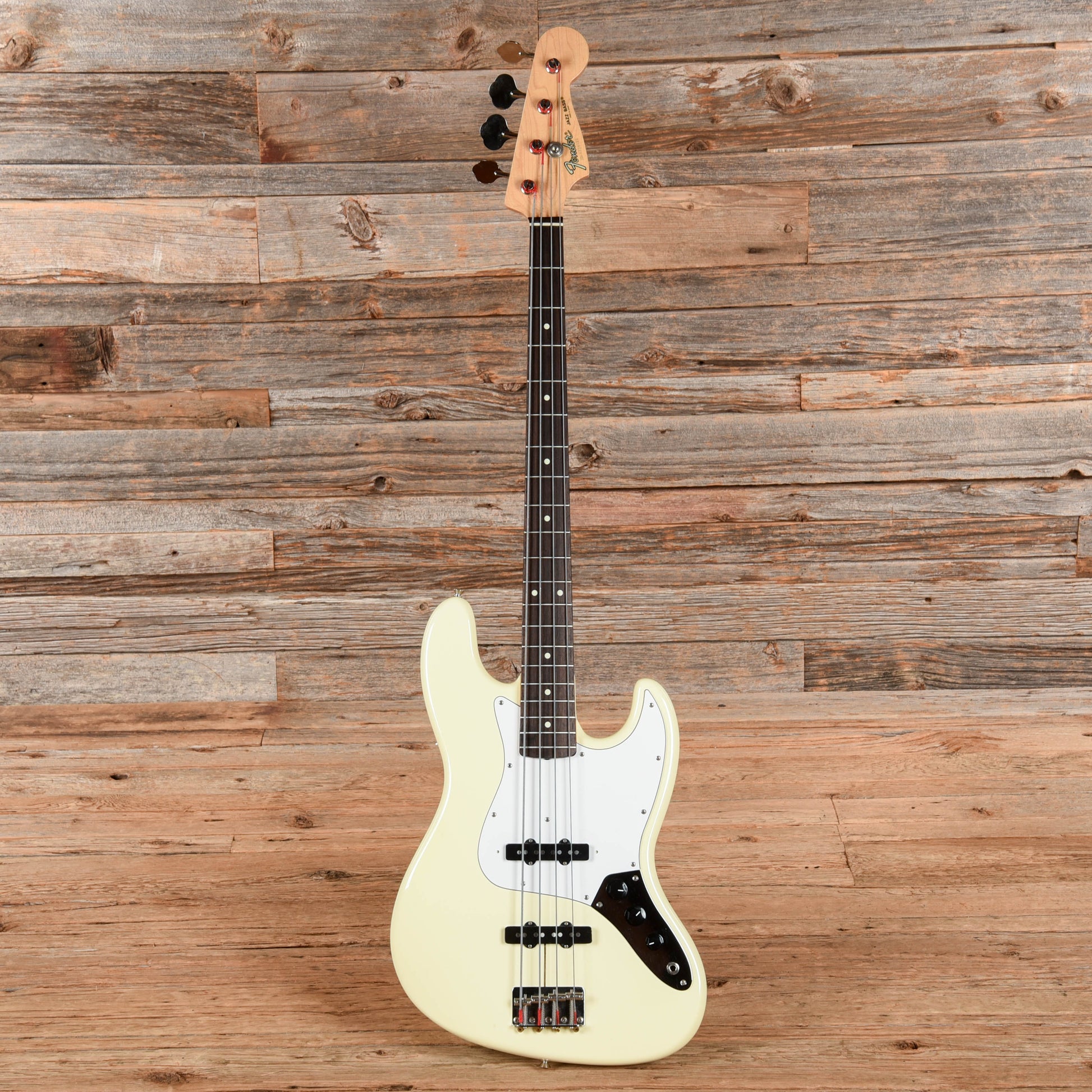Fender Standard Jazz Bass MIJ Olympic White 1987 Bass Guitars