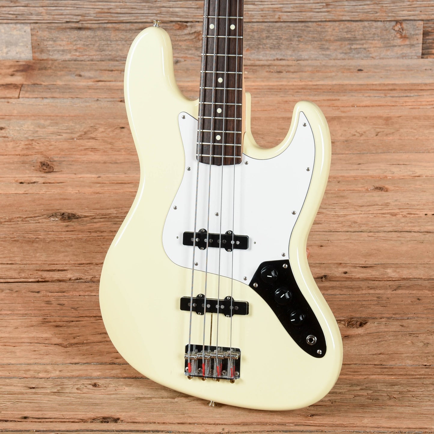 Fender Standard Jazz Bass MIJ Olympic White 1987 Bass Guitars