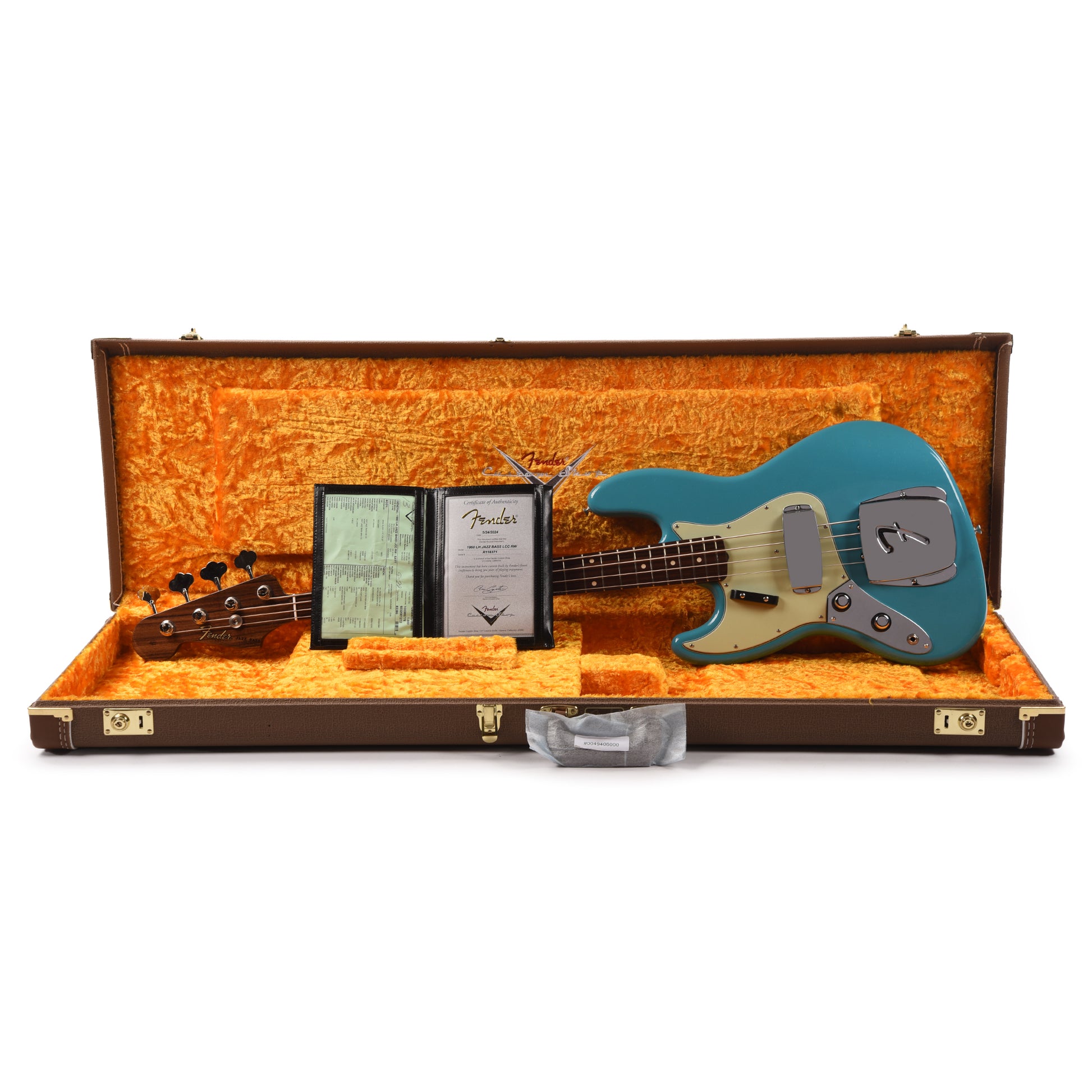 Fender Custom Shop 1960 Jazz Bass LEFTY Deluxe Closet Classic Super Aged Taos Turquoise w/Rosewood Neck Bass Guitars / Left-Handed