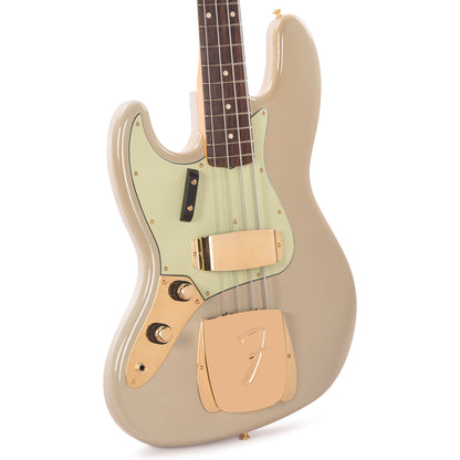 Fender Custom Shop 1960 Jazz Bass LEFTY Journeyman Relic Super Dirty Sonic Blue w/Painted Headcap Bass Guitars / Left-Handed