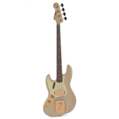Fender Custom Shop 1960 Jazz Bass LEFTY Journeyman Relic Super Dirty Sonic Blue w/Painted Headcap Bass Guitars / Left-Handed