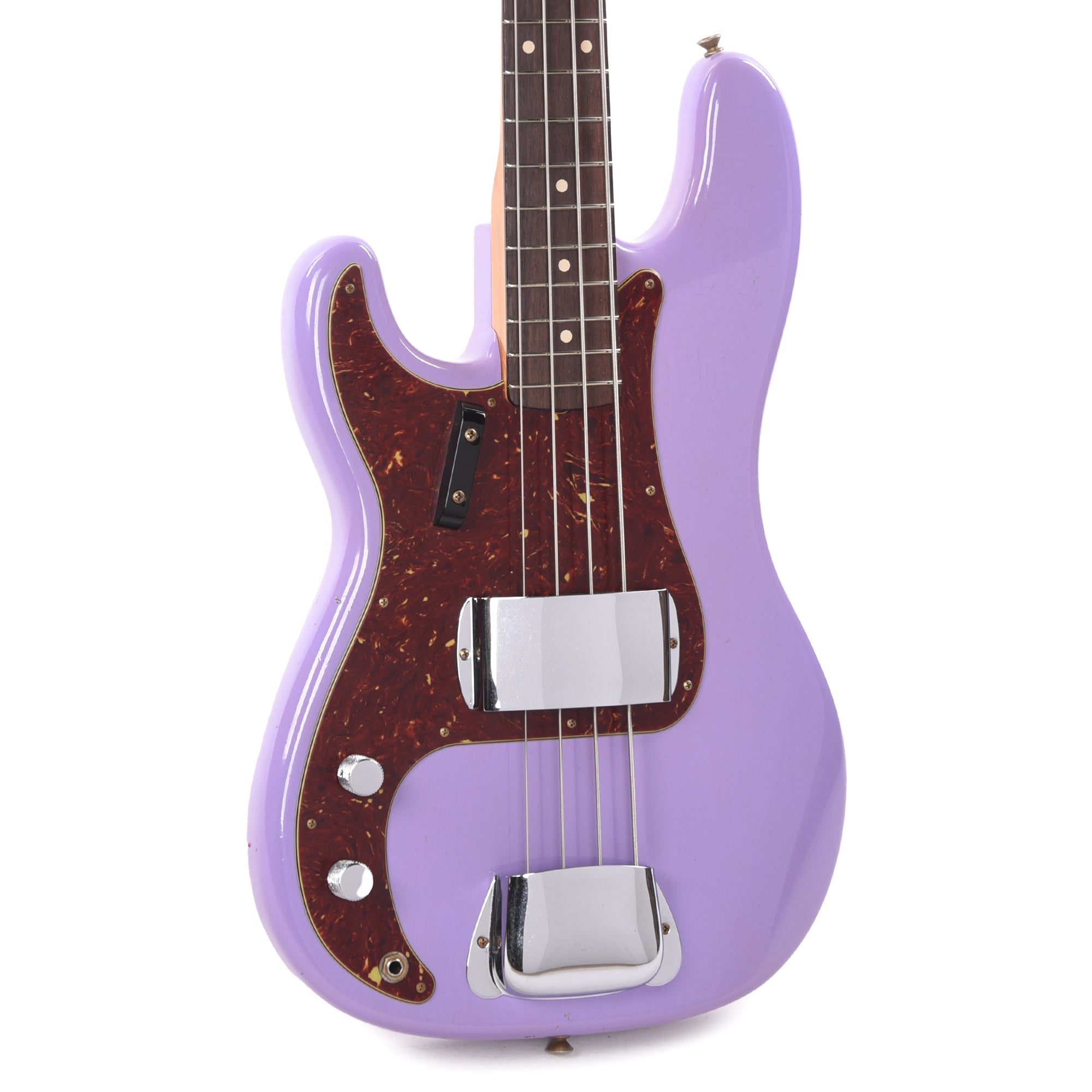 Fender Custom Shop 1960 Precision Bass LEFTY Journeyman Relic Aged Lavender Bass Guitars / Left-Handed