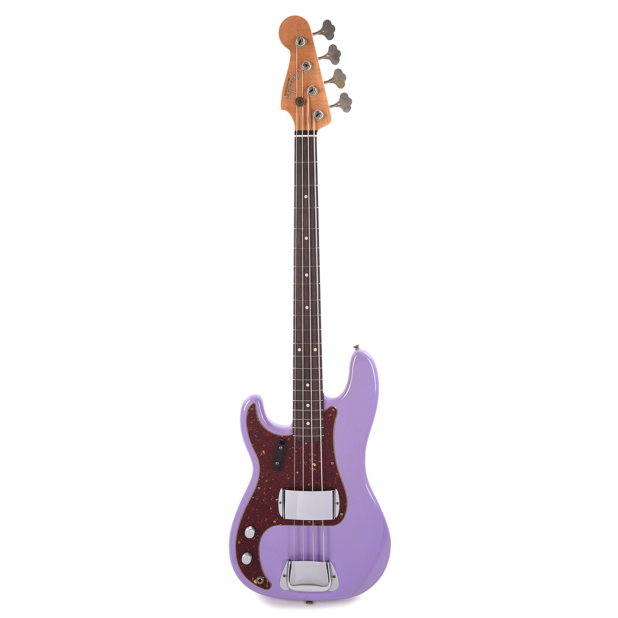 Fender Custom Shop 1960 Precision Bass LEFTY Journeyman Relic Aged Lavender Bass Guitars / Left-Handed