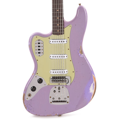 Fender Custom Shop 1962 Bass VI Heavy Relic Super Aged Lavender LEFTY Bass Guitars / Left-Handed
