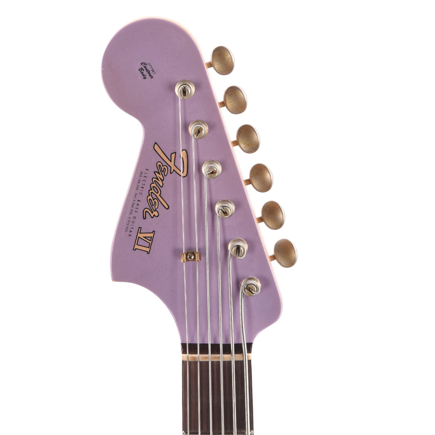Fender Custom Shop 1962 Bass VI Heavy Relic Super Aged Lavender LEFTY Bass Guitars / Left-Handed