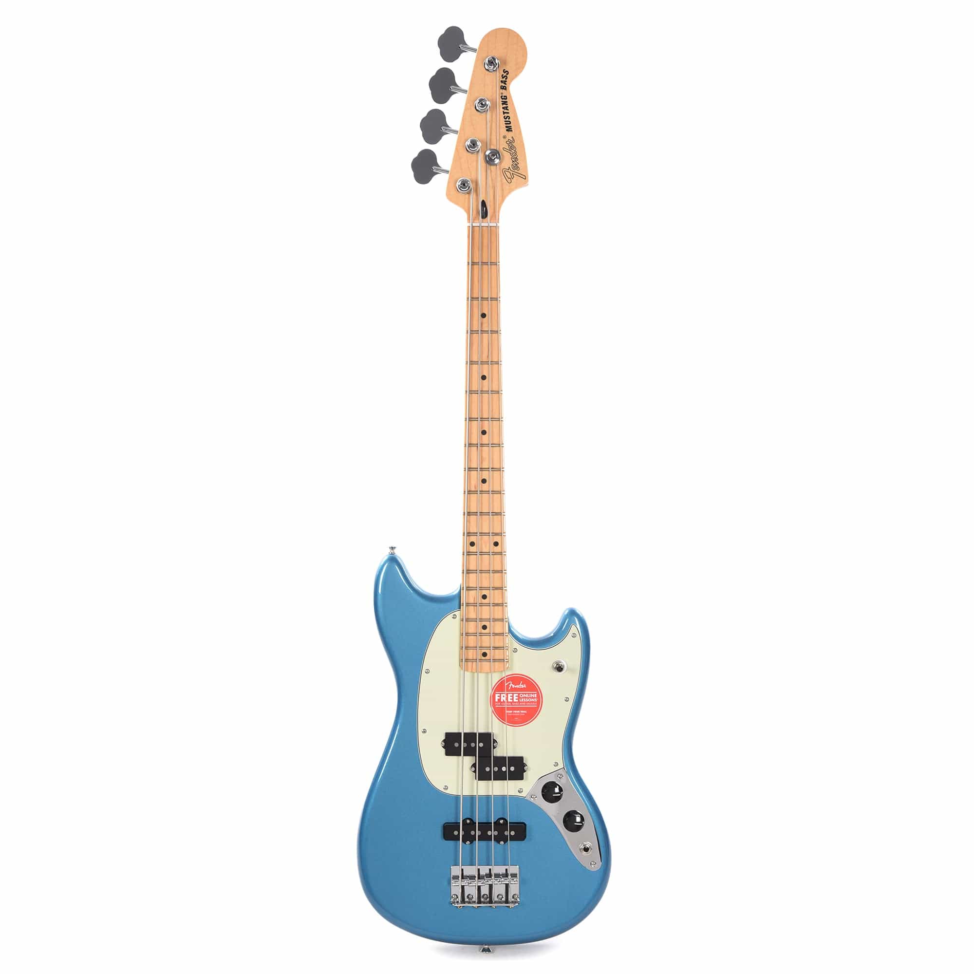 Fender Player Mustang Bass PJ Lake Placid Blue w/Mint Pickguard Bass Guitars / Short Scale