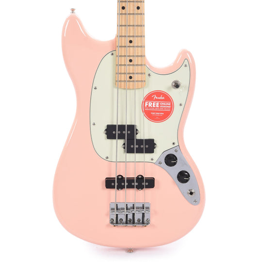 Fender Player Mustang Bass PJ Shell Pink w/Mint Pickguard Bass Guitars / Short Scale
