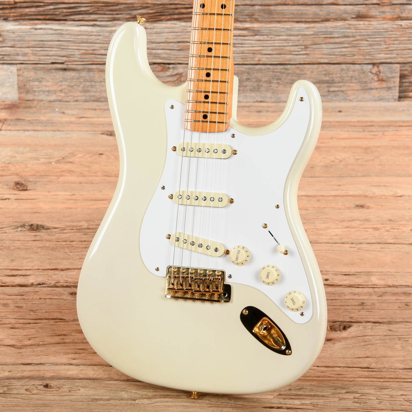 Fender 50th Anniversary American Vintage '57 Mary Kaye Stratocaster White Blonde 2007 Electric Guitars