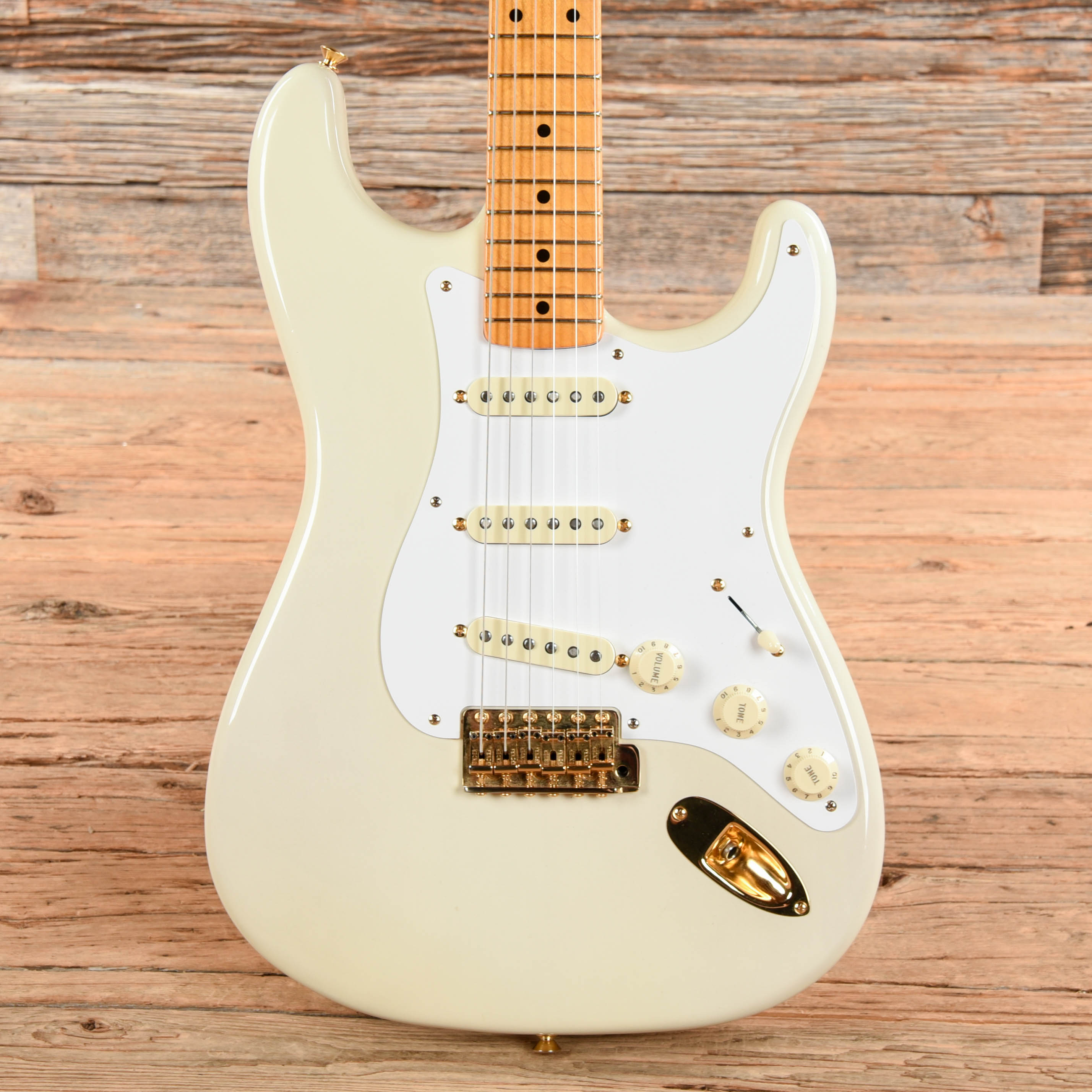 Fender 50th Anniversary American Vintage '57 Mary Kaye Stratocaster White Blonde 2007 Electric Guitars