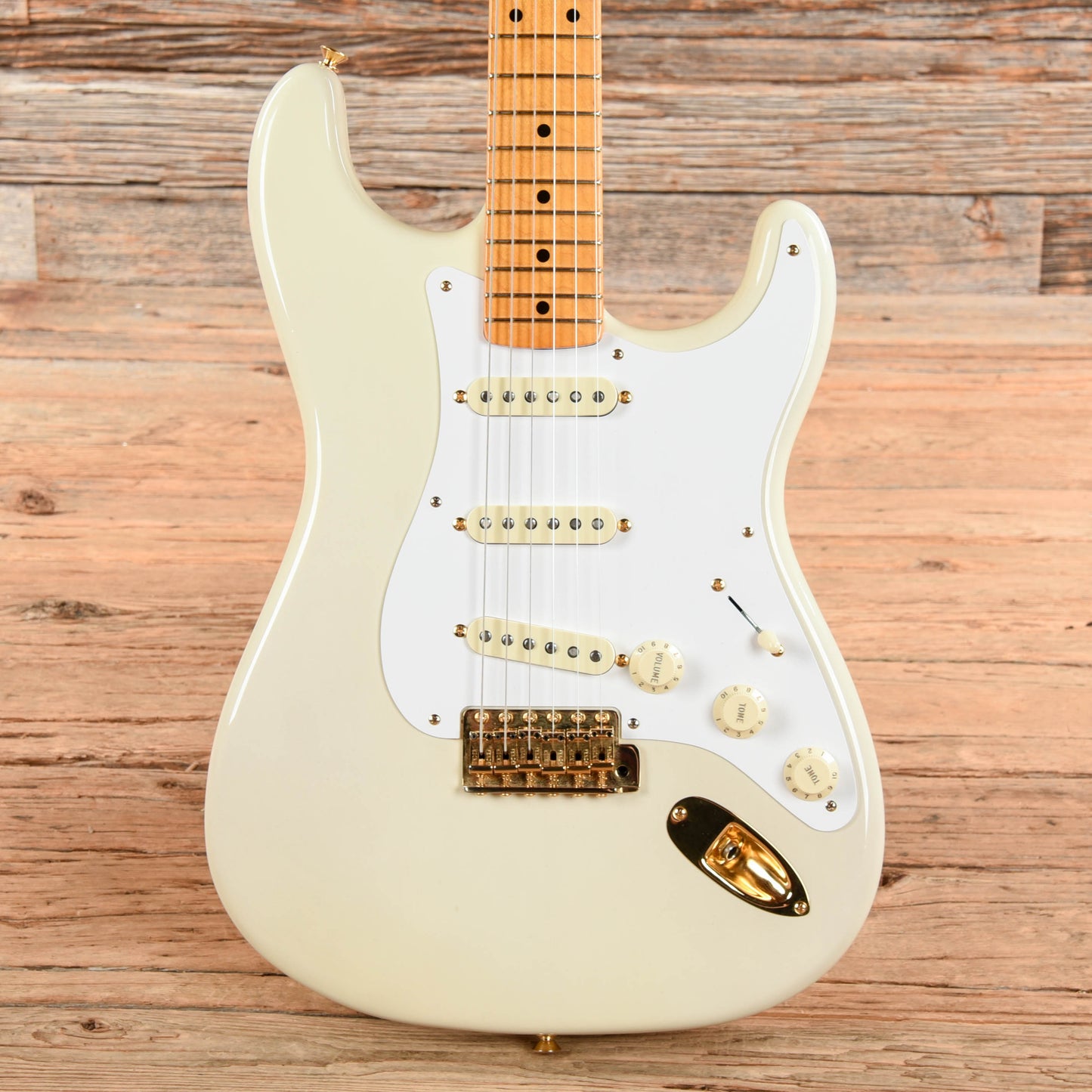 Fender 50th Anniversary American Vintage '57 Mary Kaye Stratocaster White Blonde 2007 Electric Guitars