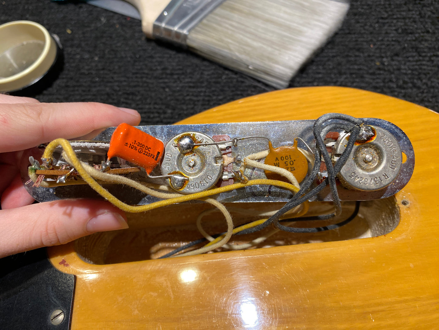 Fender '52 Telecaster Fullerton Reissue Butterscotch Blonde 1982 Electric Guitars
