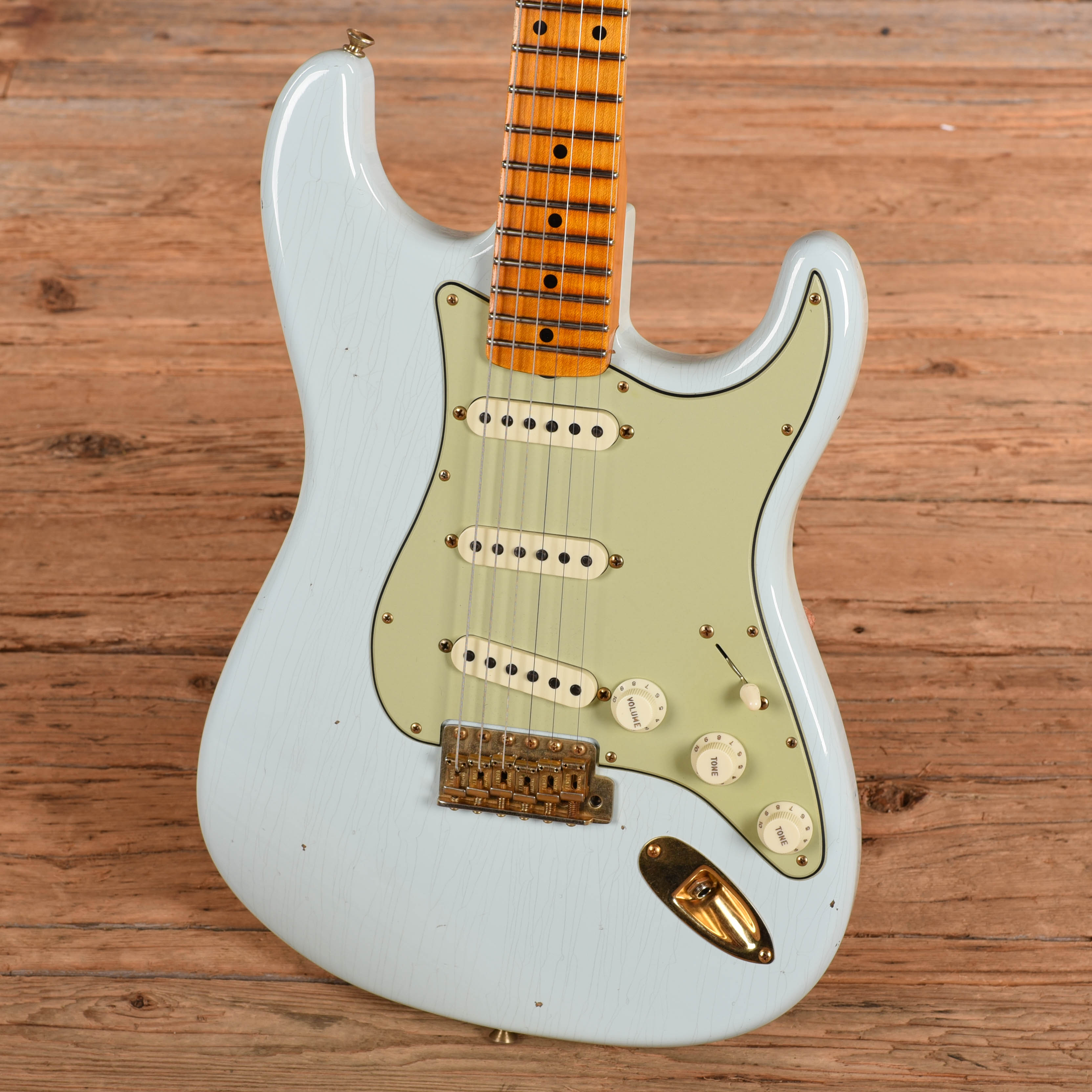 Fender `62 Strat Journeyman Relic Sonic Blue 2022 Electric Guitars