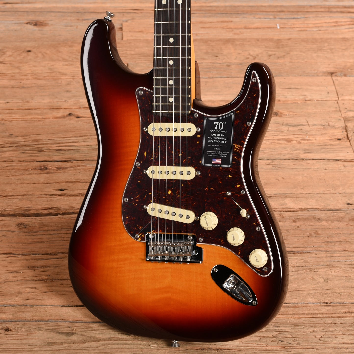Fender 70th Anniversary American Professional II Stratocaster Sunburst 2024 Electric Guitars