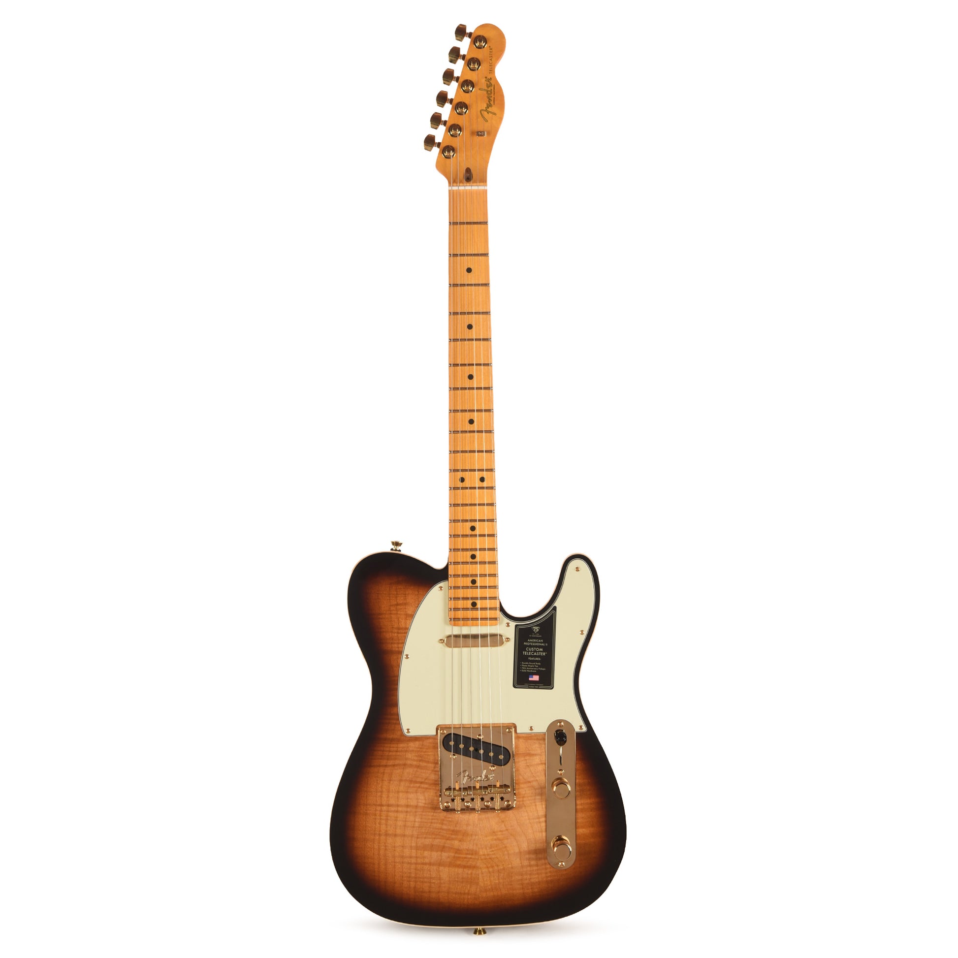 Fender 75th Anniversary American Professional II Custom Telecaster 2-Color Sunburst Electric Guitars