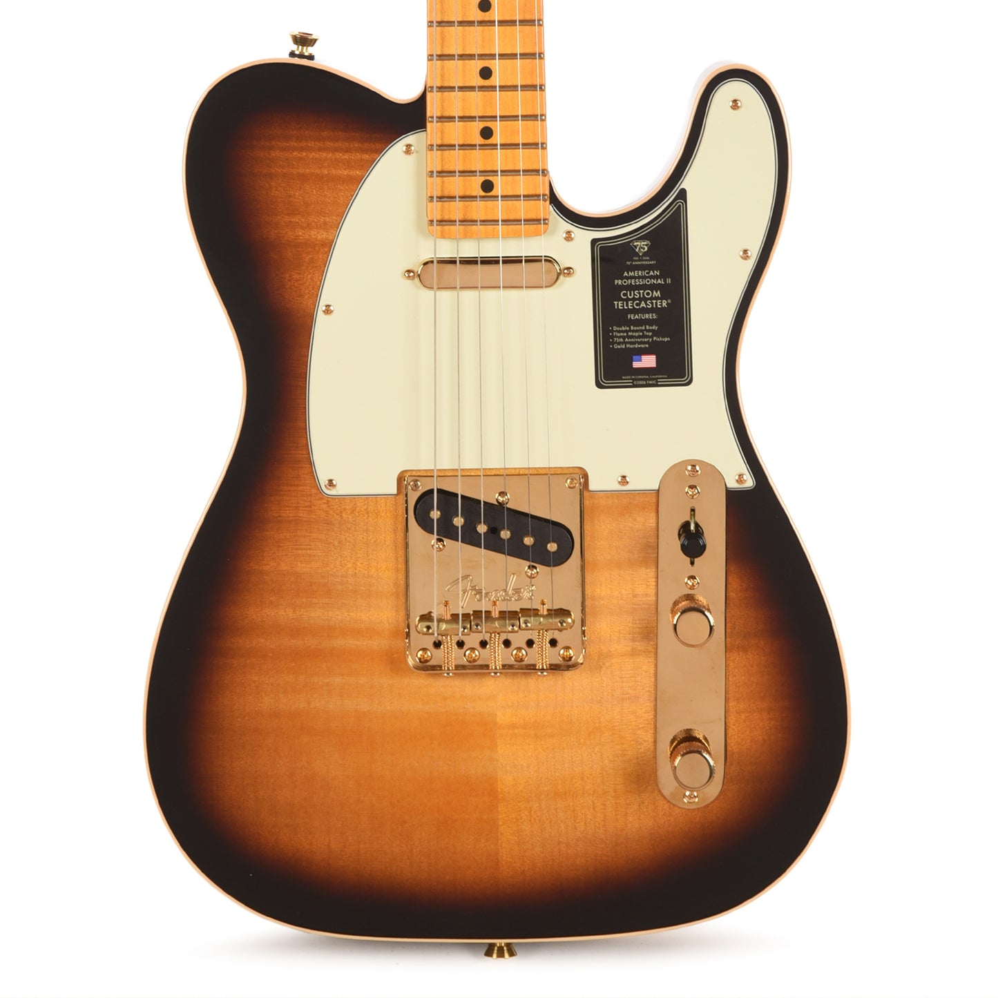 Fender 75th Anniversary American Professional II Custom Telecaster 2-Color Sunburst Electric Guitars