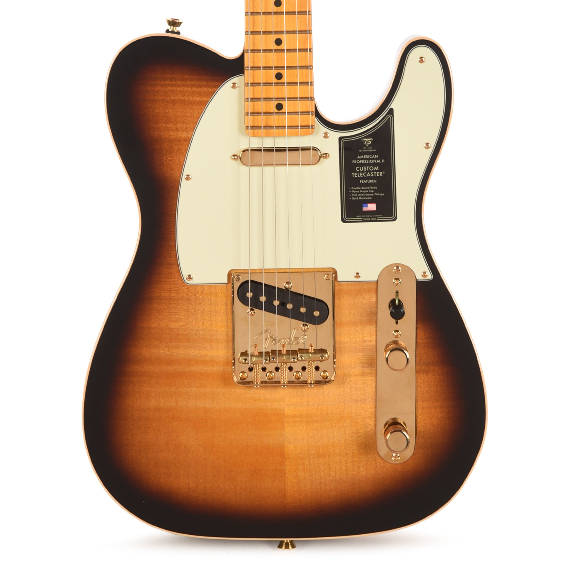 Fender 75th Anniversary American Professional II Custom Telecaster 2-Color Sunburst Electric Guitars