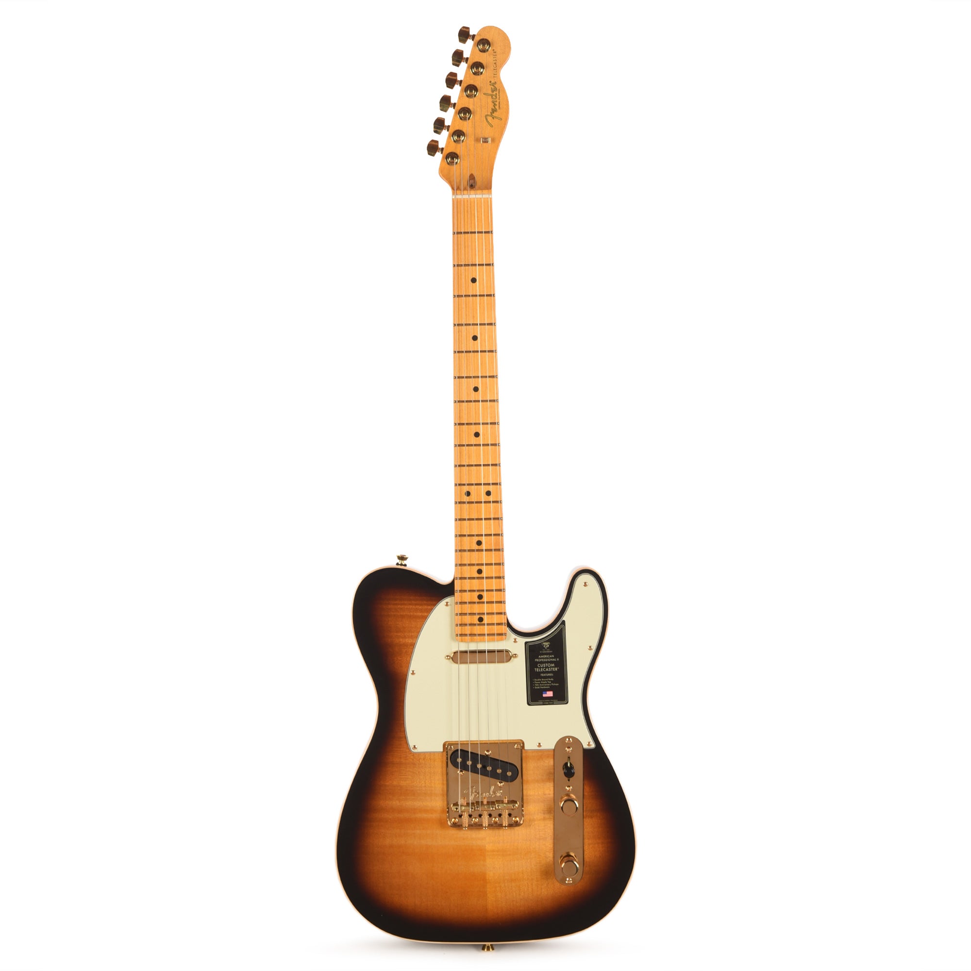 Fender 75th Anniversary American Professional II Custom Telecaster 2-Color Sunburst Electric Guitars