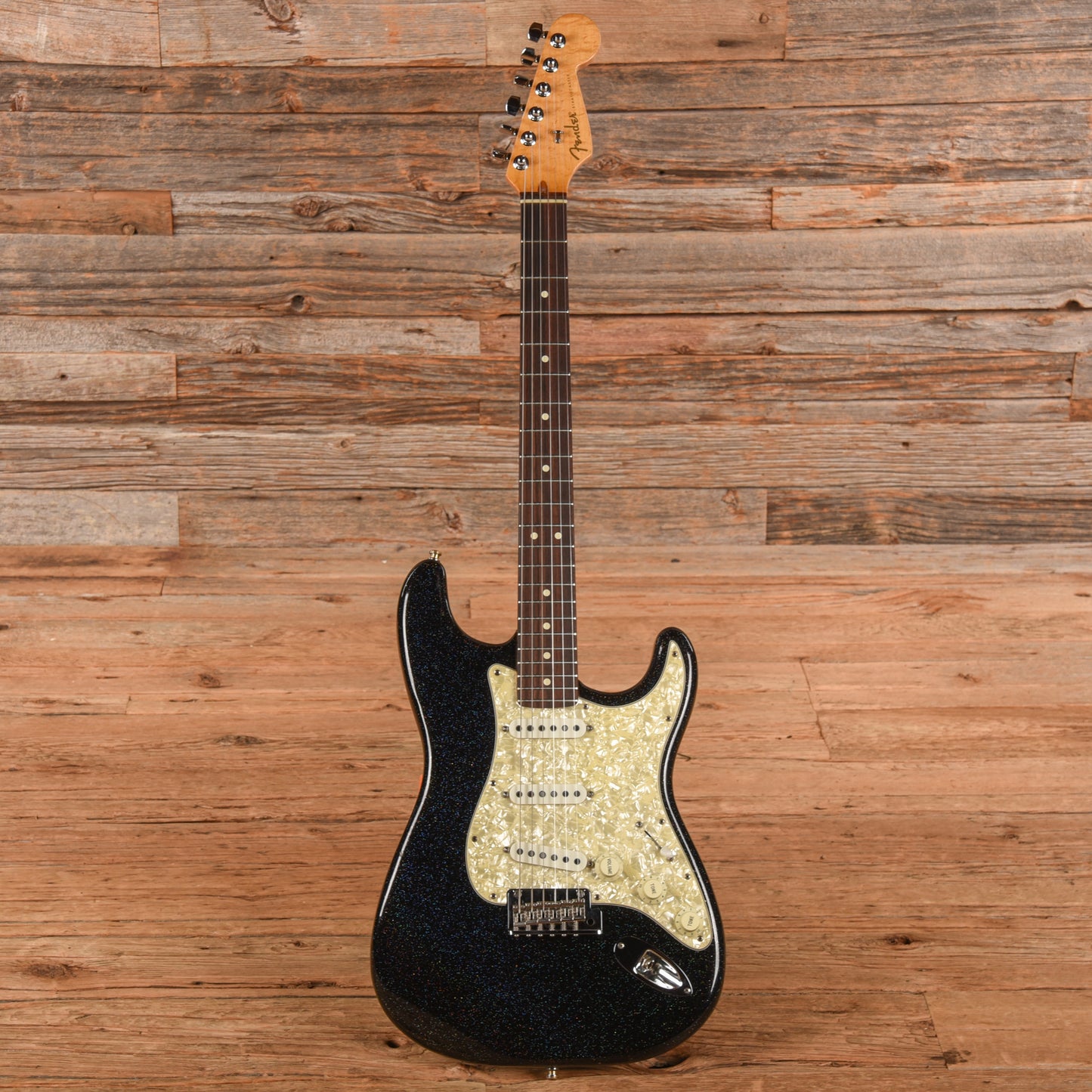 Fender American Classic Stratocaster Holographic Flake Black Sparkle 1995 Electric Guitars