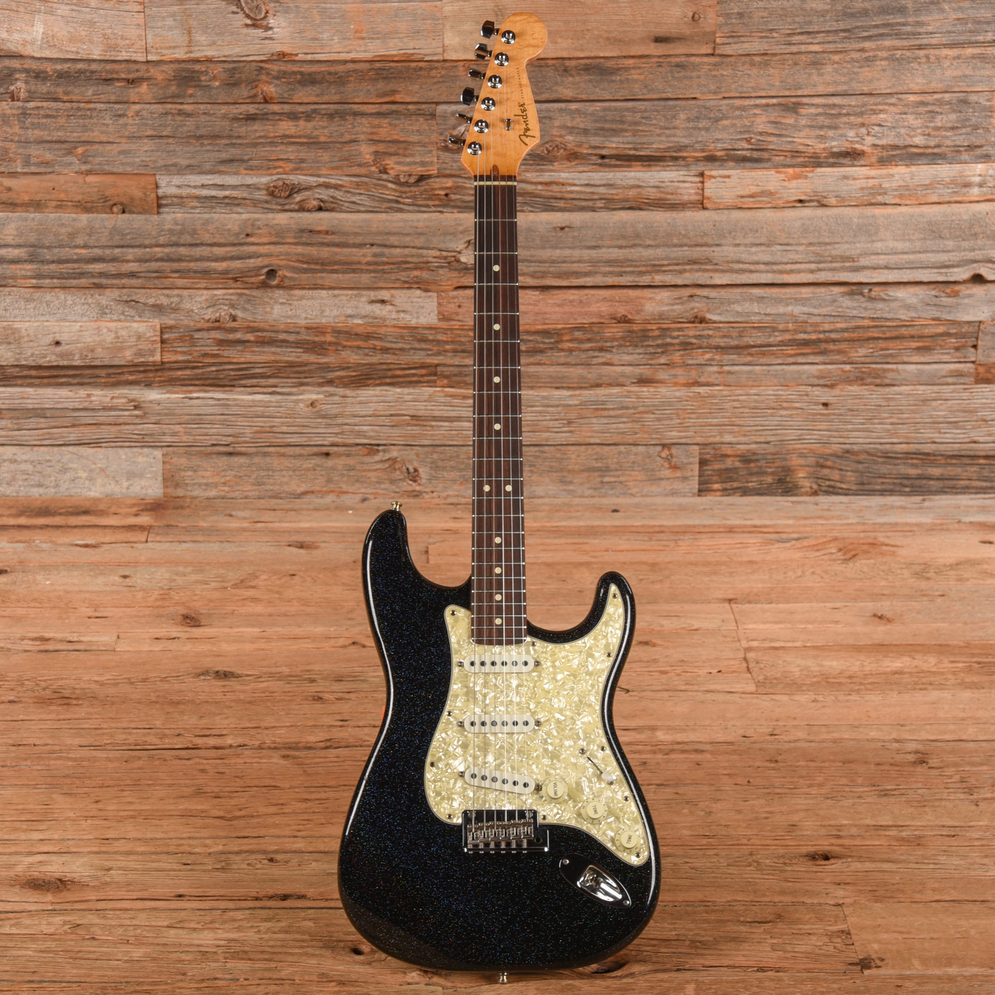Fender American Classic Stratocaster Holographic Flake Black Sparkle 1995 Electric Guitars