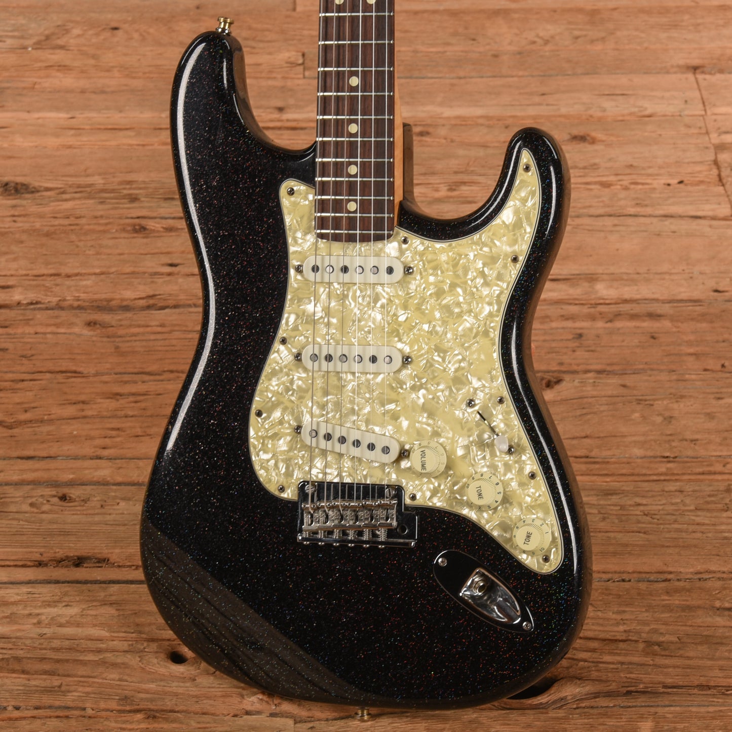 Fender American Classic Stratocaster Holographic Flake Black Sparkle 1995 Electric Guitars