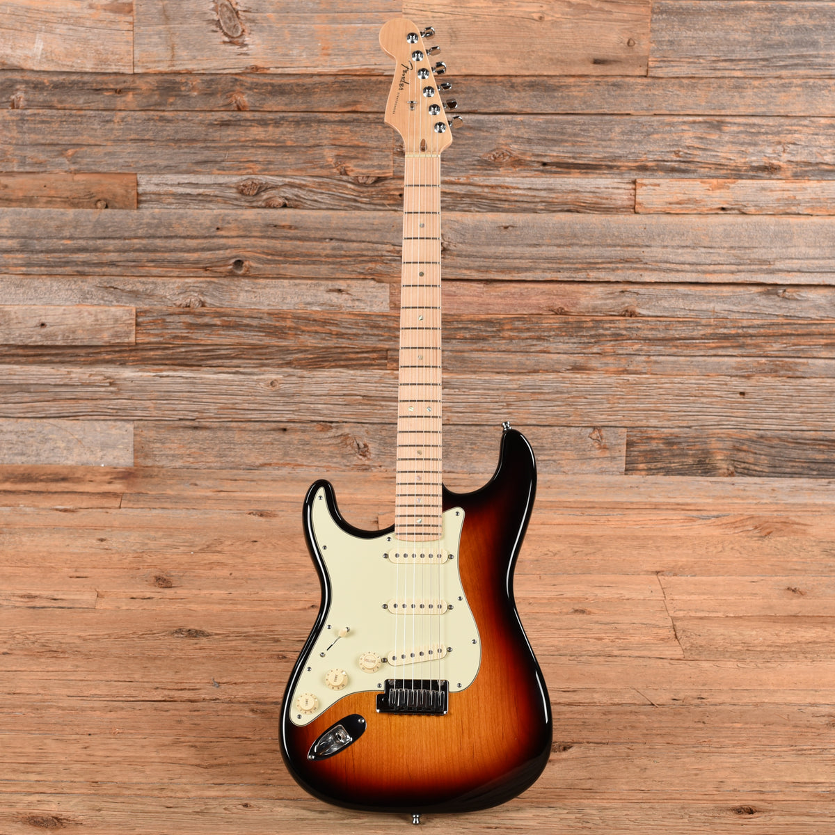 Fender American Deluxe Stratocaster Sunburst 2008 LEFTY Electric Guitars