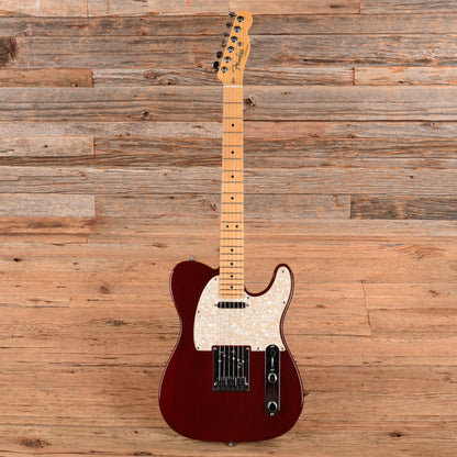 Fender American Deluxe Telecaster Ash Wine Transparent 2010 Electric Guitars