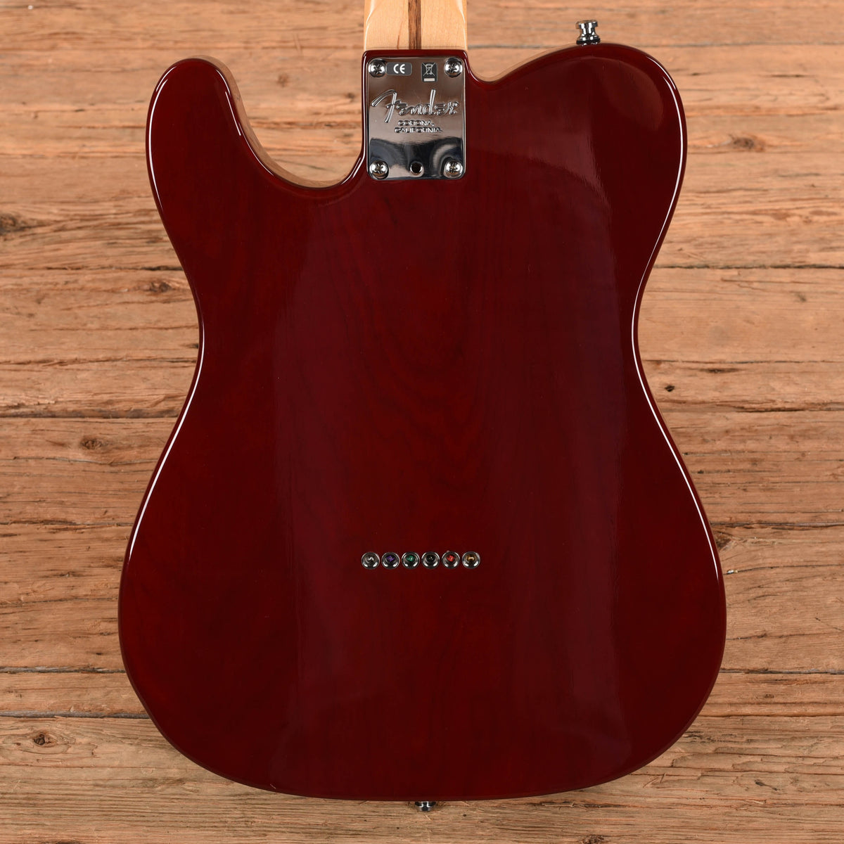 Fender American Deluxe Telecaster Ash Wine Transparent 2010 Electric Guitars
