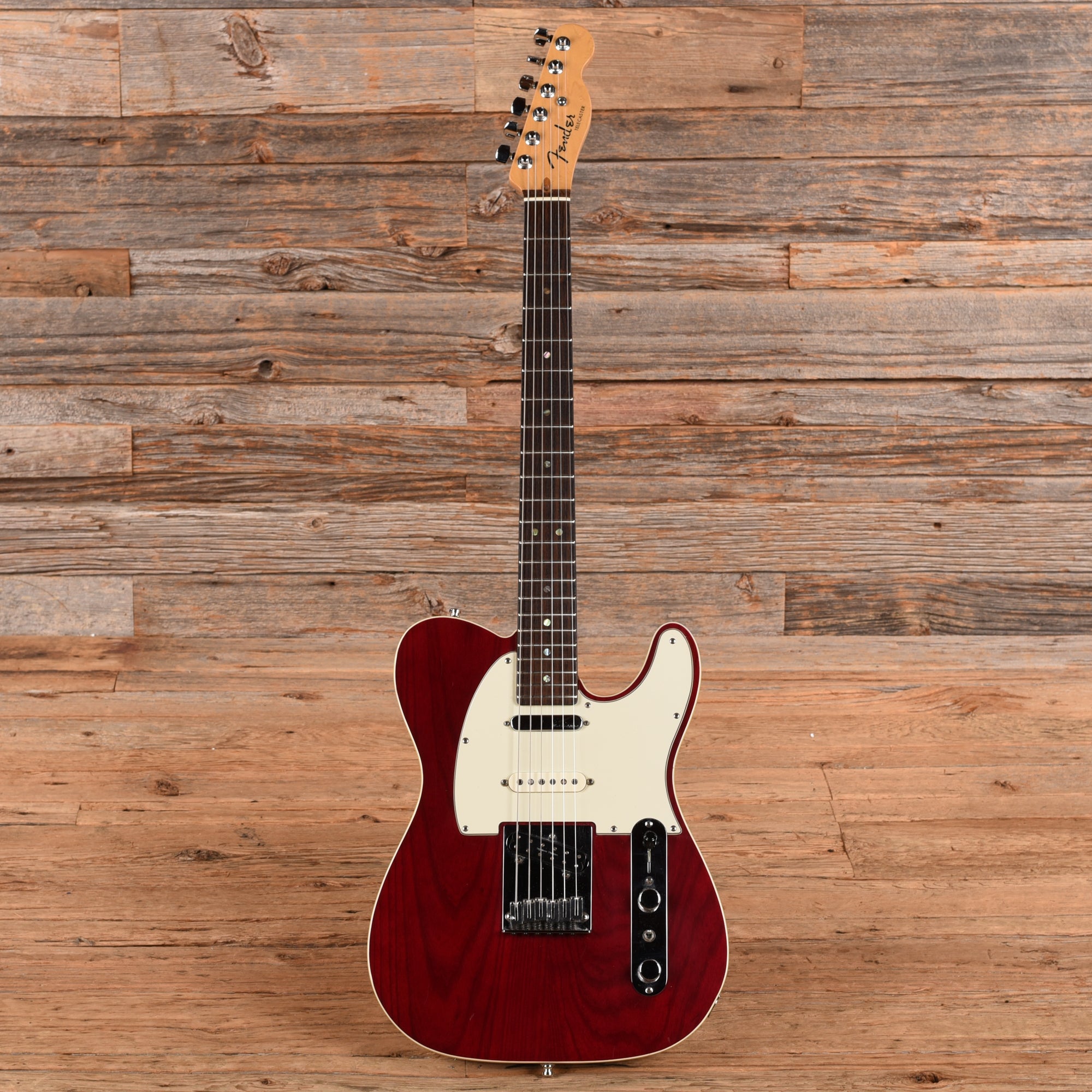 Fender American Deluxe Telecaster Crimson Red Transparent 1999 Electric Guitars
