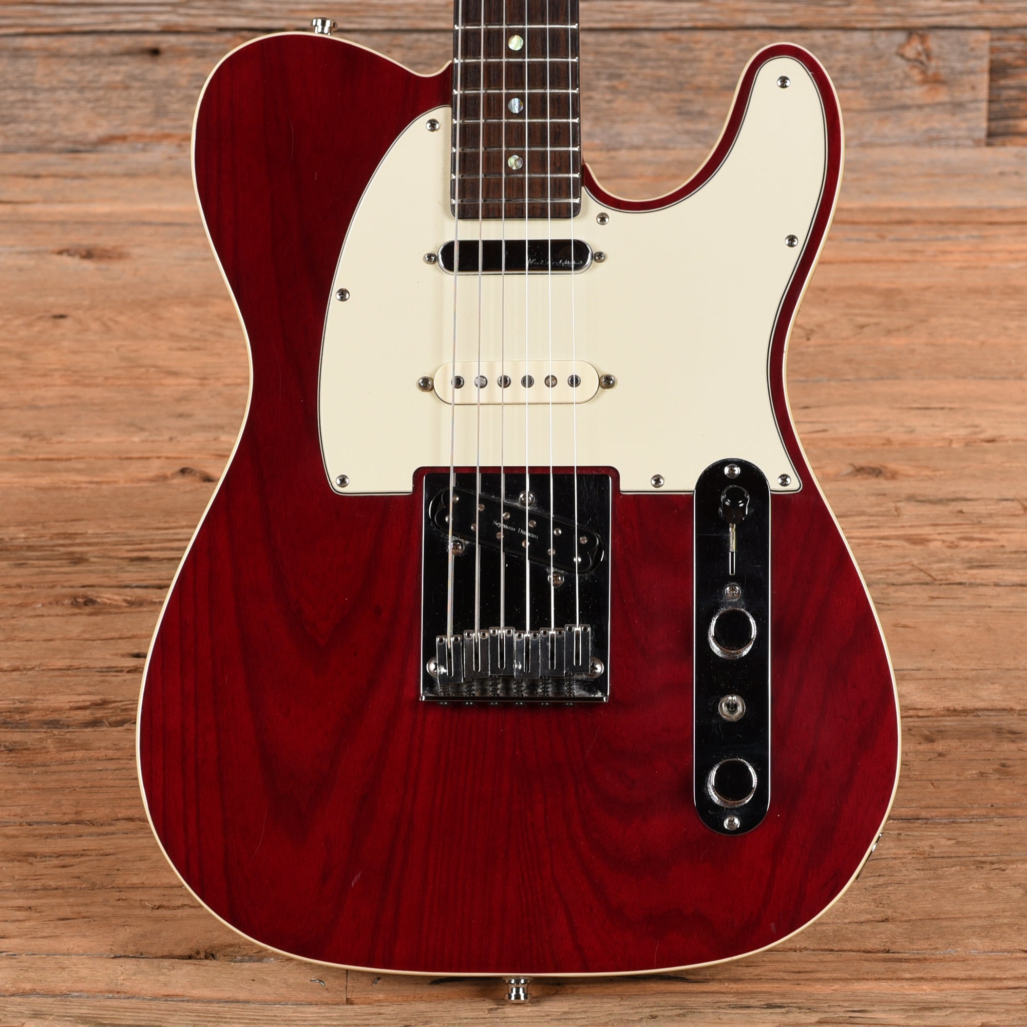Fender American Deluxe Telecaster Crimson Red Transparent 1999 Electric Guitars