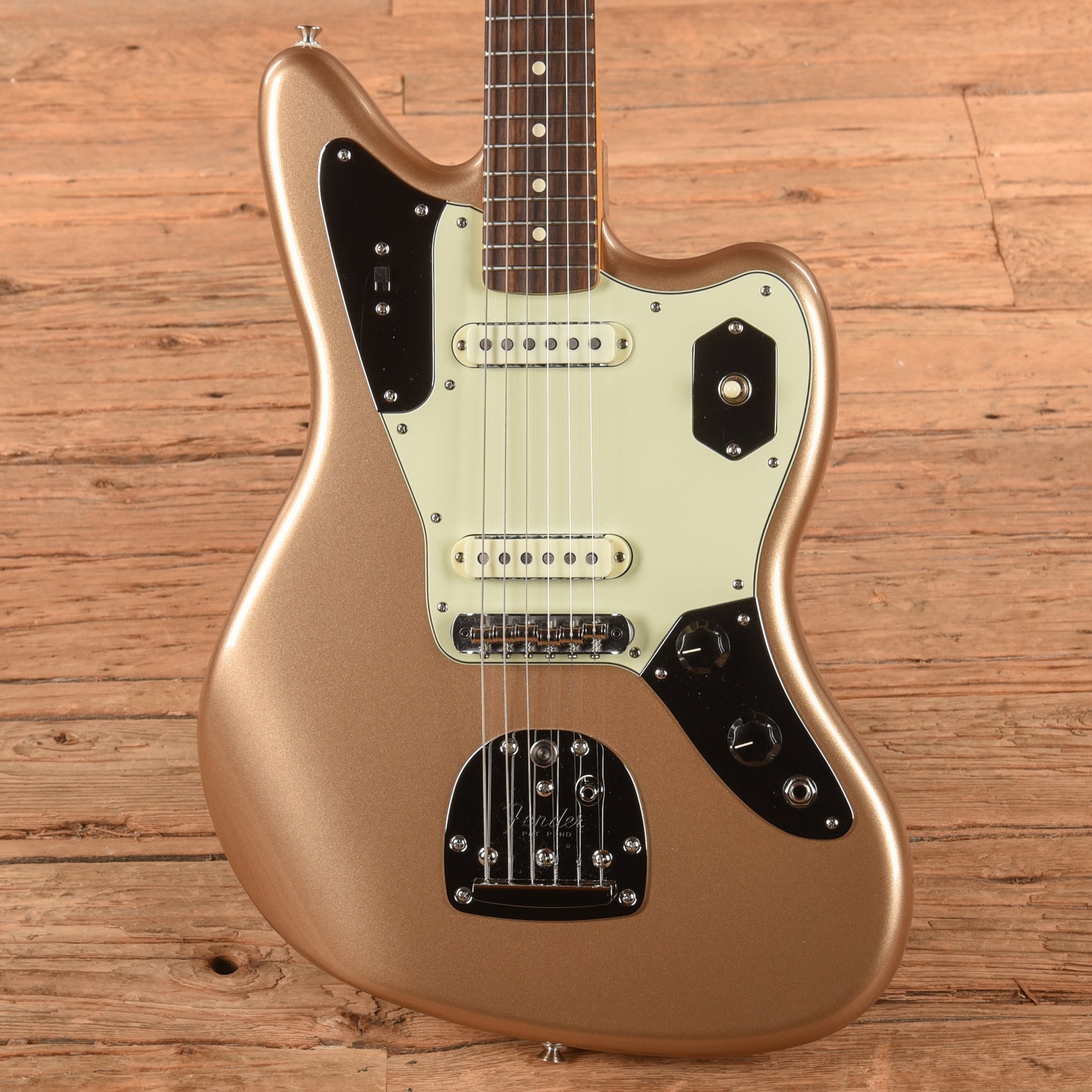 Fender American Professional Classic Jaguar Faded Firemist Gold 2025 Electric Guitars
