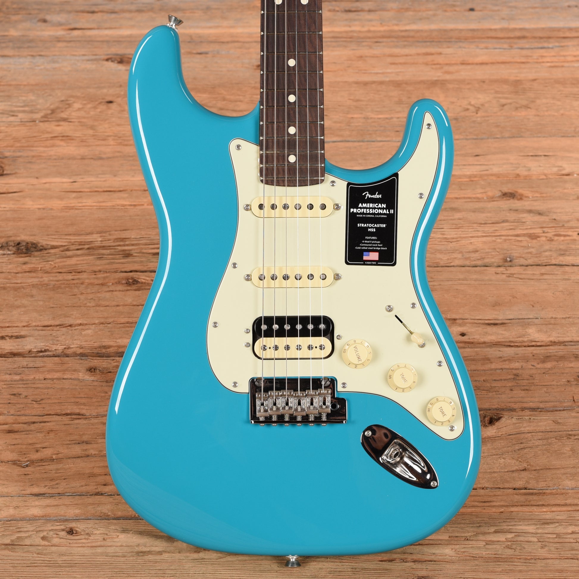 Fender American Professional II Stratocaster Miami Blue 2025 Electric Guitars
