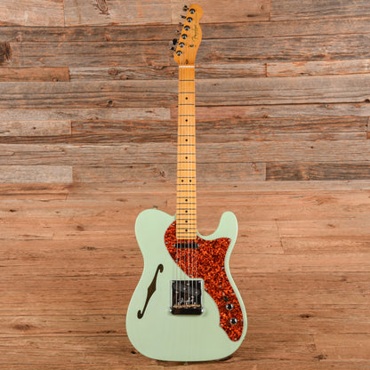 Fender American Professional II Telecaster Thinline Transparent Surf Green 2024 Electric Guitars