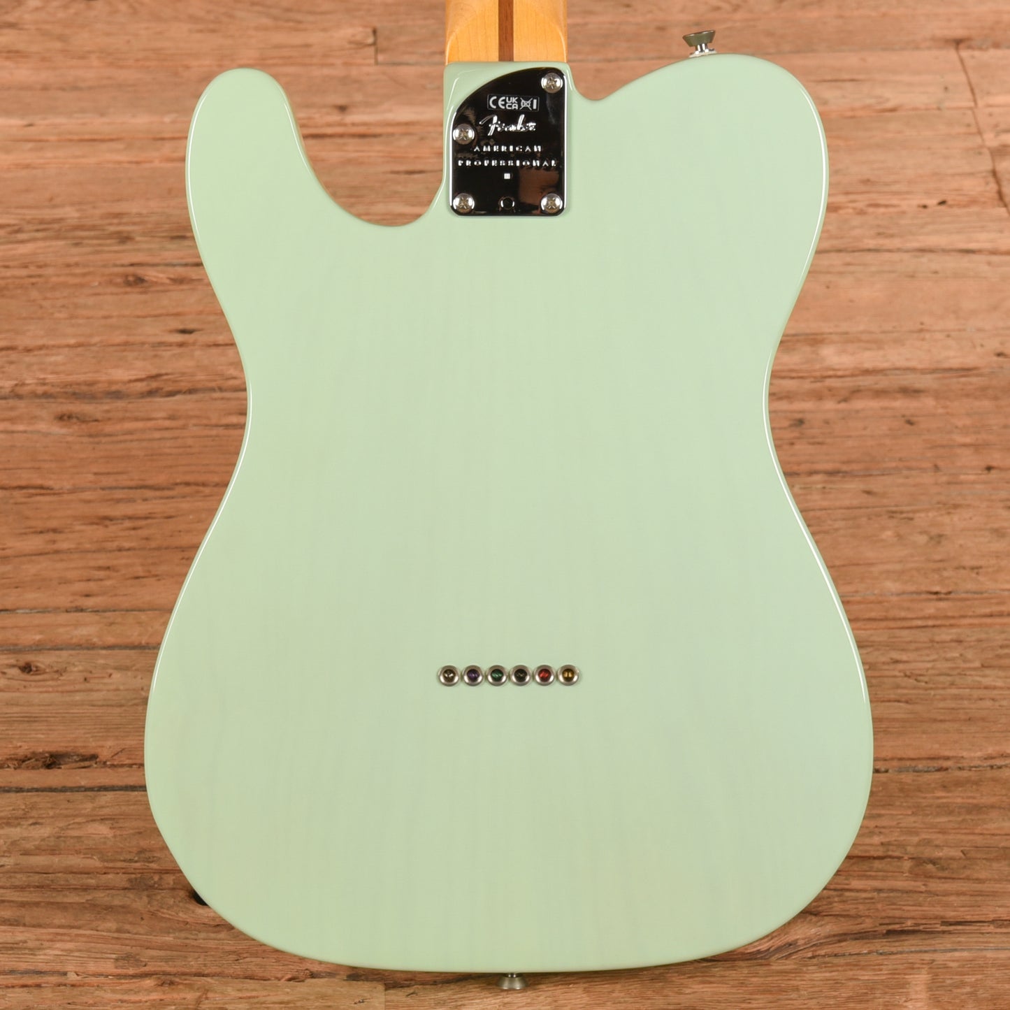 Fender American Professional II Telecaster Thinline Transparent Surf Green 2024 Electric Guitars